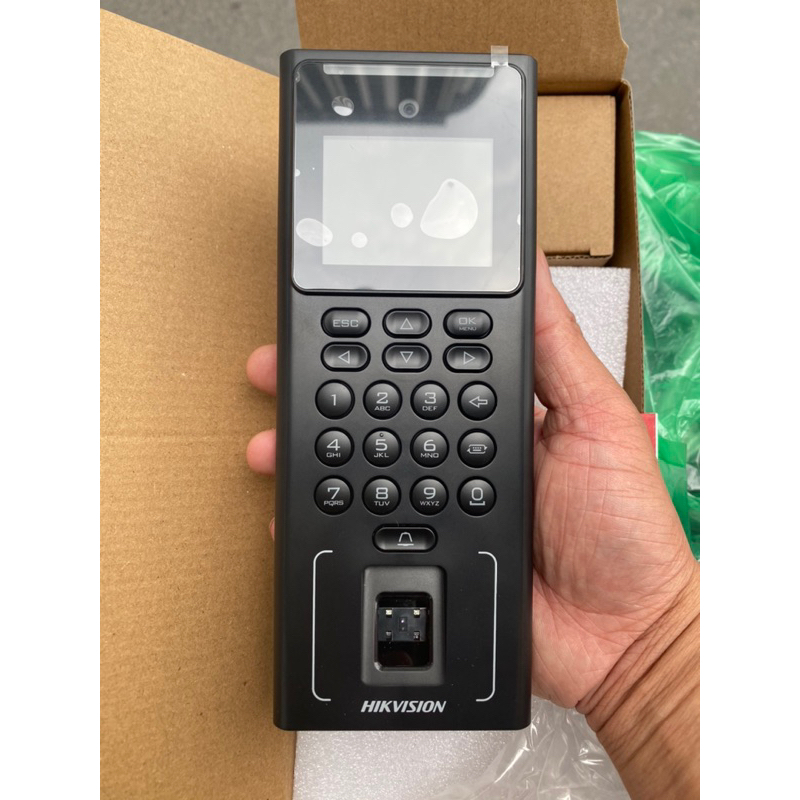 Máy chấm công khuôn mặt + vân tay Hikvision DS-K1T321MFWX, kết nối wifi