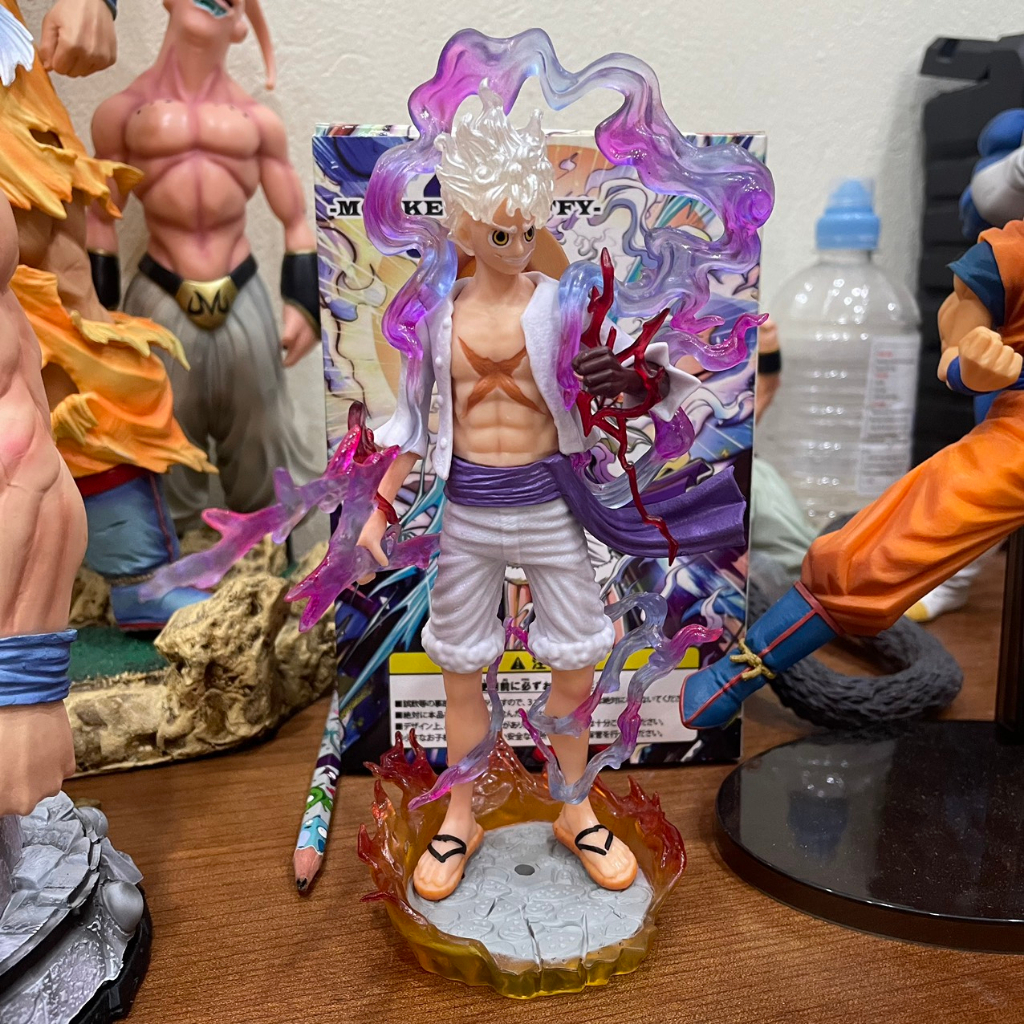 MÔ HÌNH NHÂN VẬT LUFFY GEAR5 TRẠNG THÁI THẦN MẶT TRỜI NIKA KIÊU NGẠO VỚI HIỆU ƯNG ĐẸP, CÓ ĐẾ, SƯU TẬP TRANG TRÍ DECOR