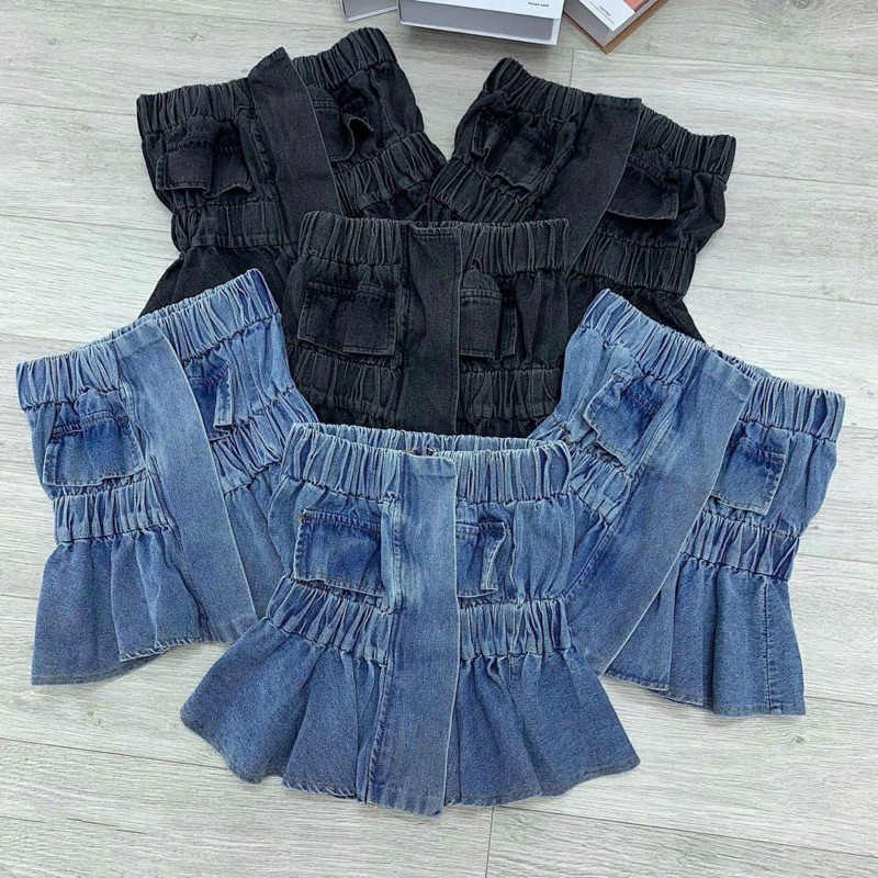 💋 ÁO JEAN ỐNG BO THUN 60-90kg ‼️ BIGSIZE RIN HEO