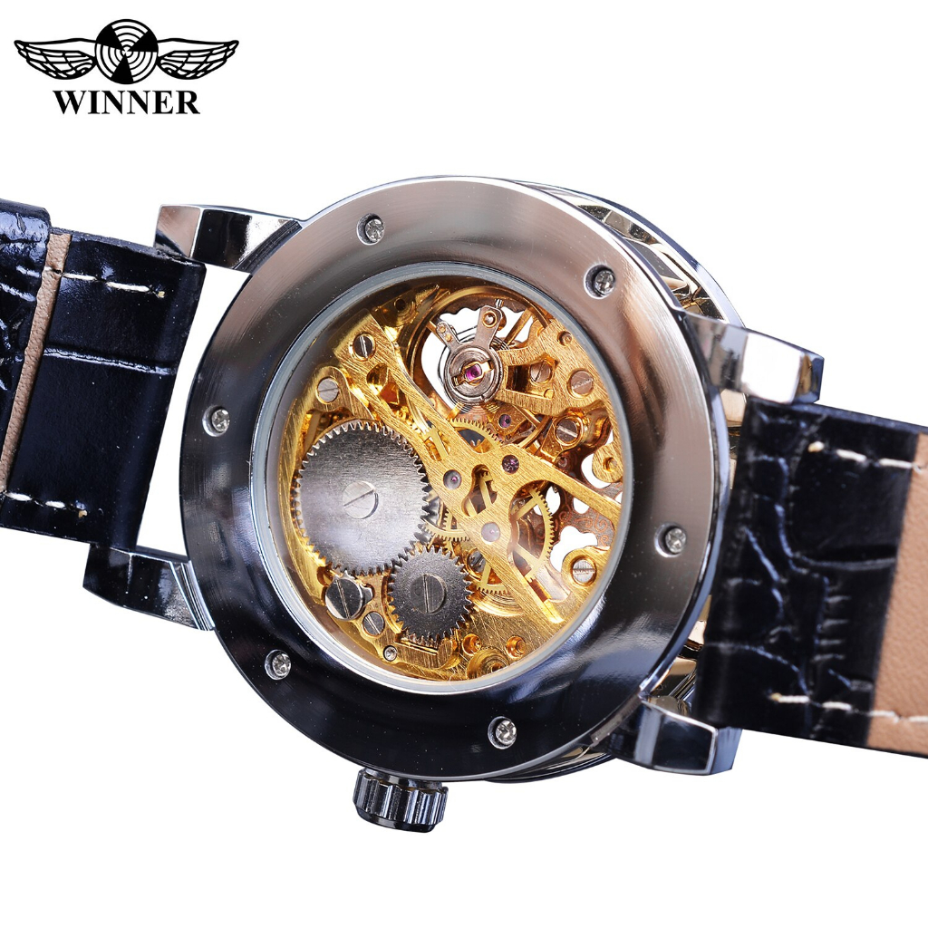 ĐỒNG HỒ CƠ NAM AUTOMATIC CHÍNH HÃNG WINNER TD4 DÂY DA CAO CẤP KIỂU DÁNG THỜI TRANG SANG TRỌNG ĐẸP GIÁ RẺ