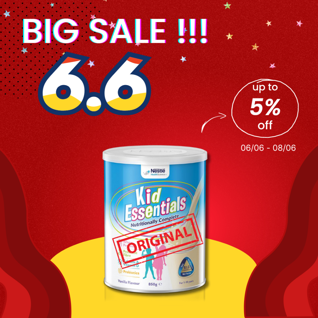 Thực Phẩm Dinh Dưỡng Y Học Nestle Kid Essentials Nutritionally Complete 800g Cho Trẻ Biếng Ăn Chậm Lớn
