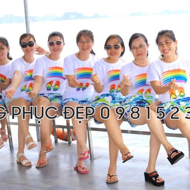 Áo thun nhóm, đồng phục gia đình, áo teambuilding đồng phục đi biển công ty, xưởng áo thun giá rẻ