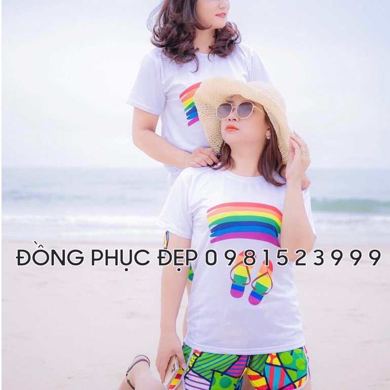 Áo thun nhóm, đồng phục gia đình, áo teambuilding đồng phục đi biển công ty, xưởng áo thun giá rẻ