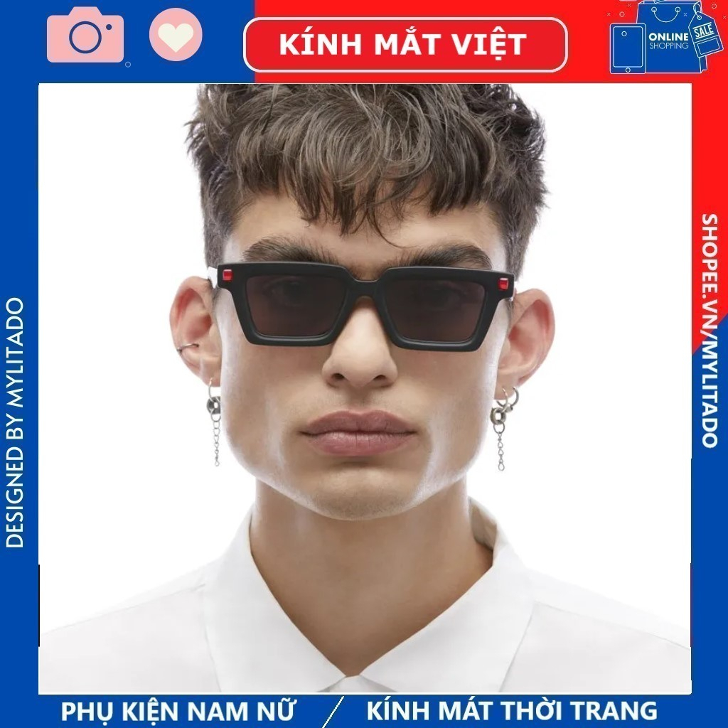 Kính mát thời trang KUBORAUM Maske Q2 xuất dư , kính râm thời trang cao cấp nam nữ
