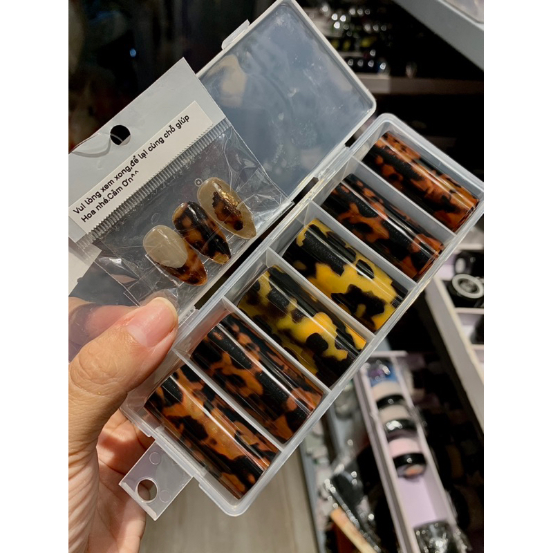 Foil Hổ Phách Nail Siêu Sang