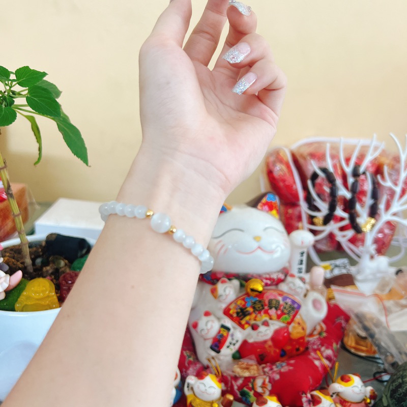 HOT  Vòng đá Mắt Mèo size 5,5 ly đủ các màu đẹp xinh. Tặng Hộp gấm+Thẻ Bình an🔥🔥🔥