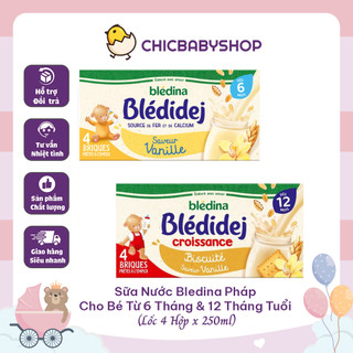 Sữa nước bledina pháp cho bé từ 6 tháng & 12 tháng tuổi