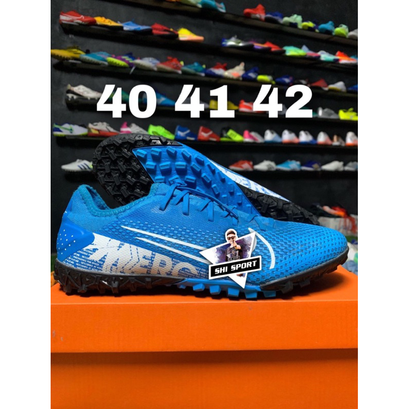 Giày bóng đá vapor 13 pro xanh dương tf sân cỏ nhân tạo