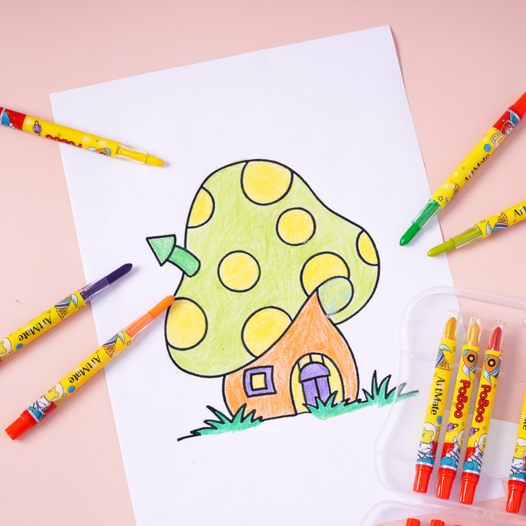 Bút Sáp Vặn CLASSMATE Bộ 12-24 Chiếc Màu Sắc Chuẩn, Tươi Sáng, Bám Giấy Tốt Cho Bé Tập Tô AM-TC301/302/303