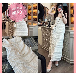 Váy Hai Dây Maxi Dáng Suông Đầm 2 Dây Ren Dáng Dài Form Rộng Sang Chảnh