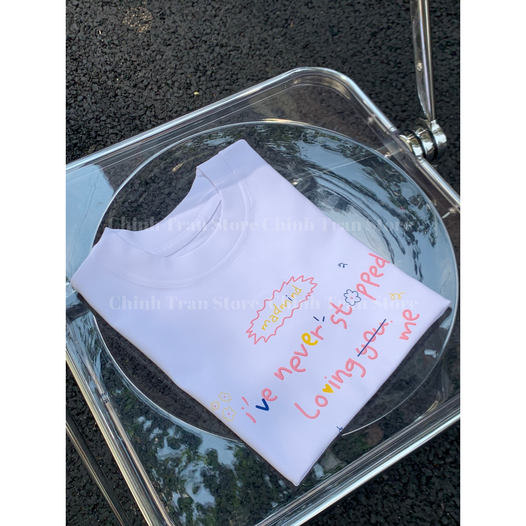 Áo thun babytee hottrend chất cotton in hình chữ đơn giản 2 màu trắng đen