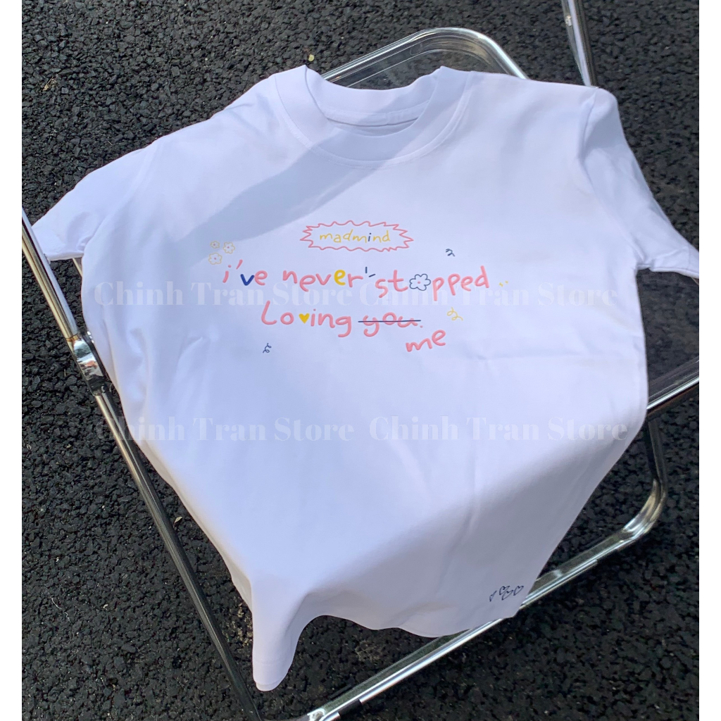 Áo thun babytee hottrend chất cotton in hình chữ đơn giản 2 màu trắng đen