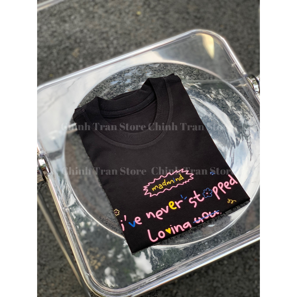 Áo thun babytee hottrend chất cotton in hình chữ đơn giản 2 màu trắng đen