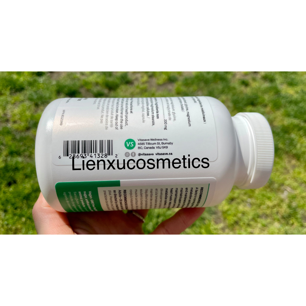 Bổ sung magie Vitasave Pure magnesium bisglycinate 200mg 240 viên- made in Canada