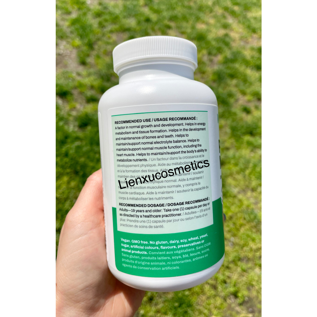 Bổ sung magie Vitasave Pure magnesium bisglycinate 200mg 240 viên- made in Canada