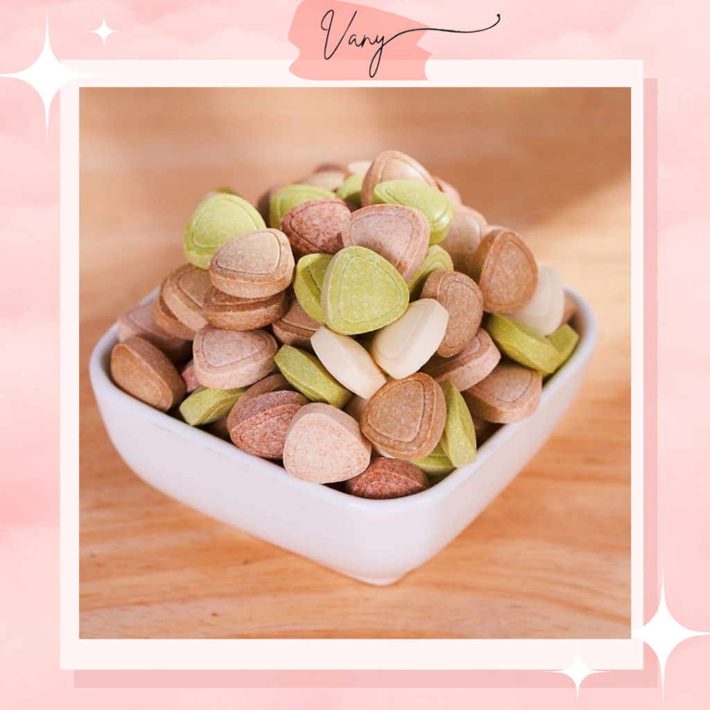 Kẹo Viên Nén Trà Sữa Cafe Thơm Ngon Dạng Hũ Ly Nhỏ