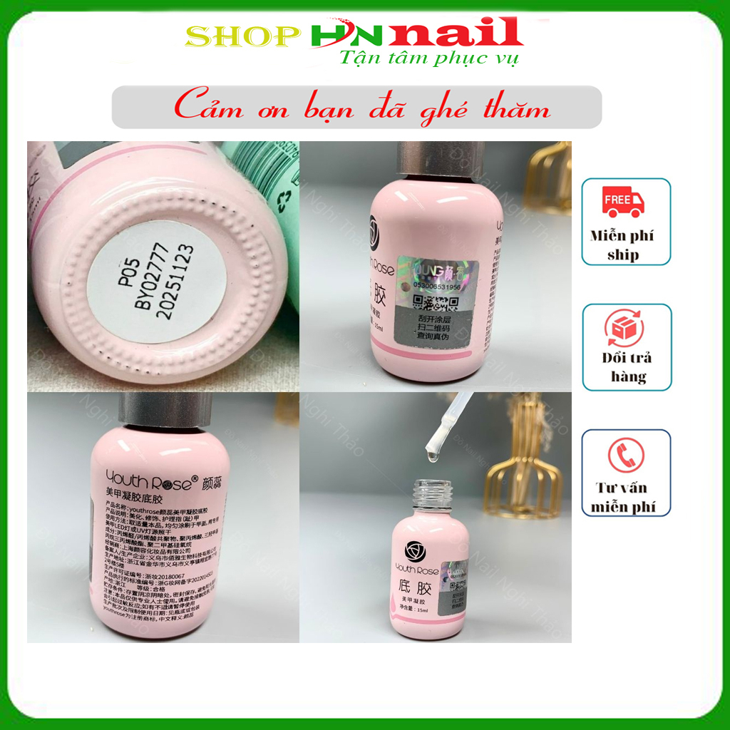 Base hoa hồng - liên kết hoa hồng hỗ trợ sơn móng làm đẹp nail shop sỉ hnnaill