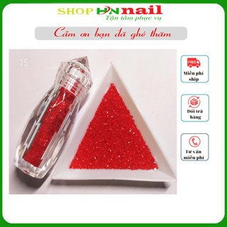 Đá Rắc Màu đỏ trang trí móng làm đẹp nail spa thời trang trang nữ shop hnnaill