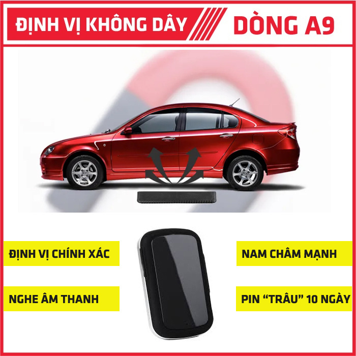 Định Vị Xe Máy, Ô Tô Không Dây - Thiết Bị Dùng PIN Sạc Không Cần Lắp Đặt Rất Dễ Sử Dụng, Định Vị Chính Xác Rõ Địa Chỉ
