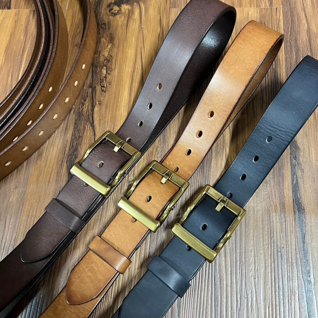 Thắt Lưng Nam Da Bò Ý Nguyên chất bảo hành 5 năm TMY01,Dây nịt khóa kim Đồng Đúc bản 3.8cm siêu bền