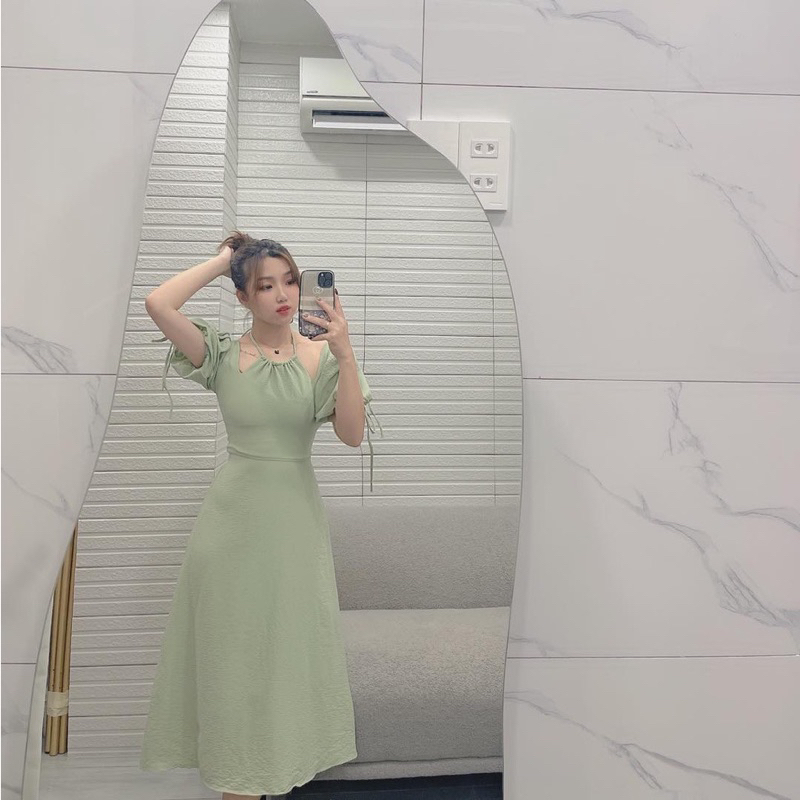 Đầm yếm xanh bigsize