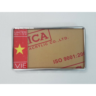 Biển số inox loại dài.