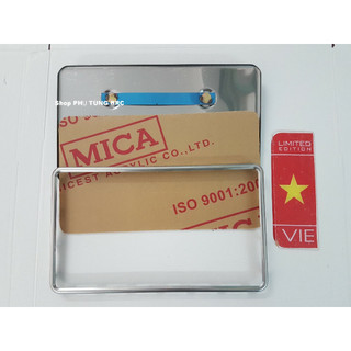 Biển số INOX loại dài.