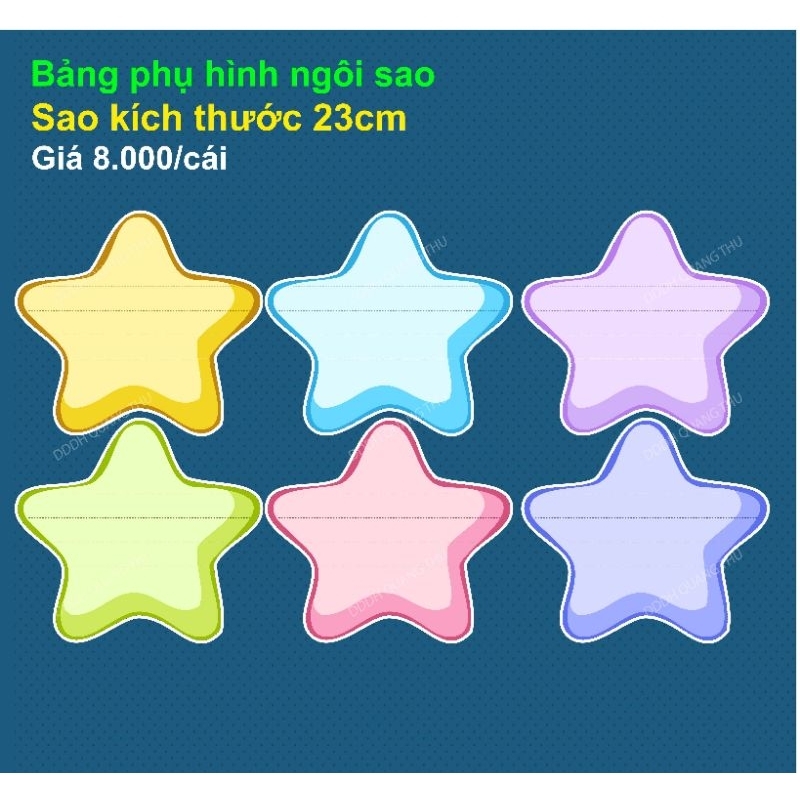 [Đồ dùng dạy học] Bảng phụ hình ngôi sao
