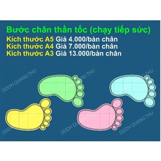 Bảng phụ hình bàn chân