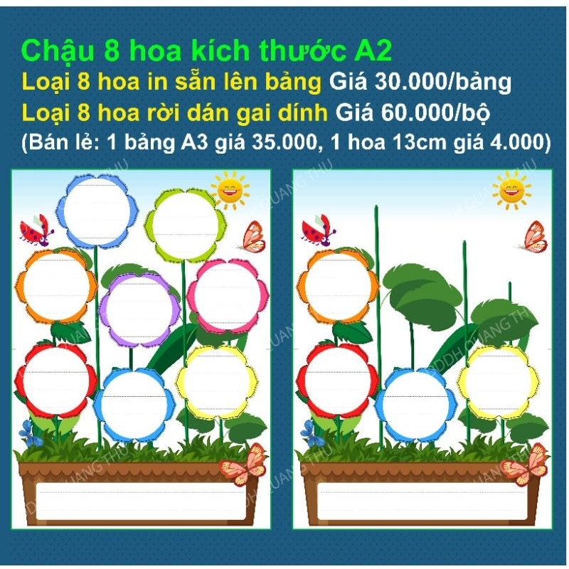 Chậu 8 hoa A2