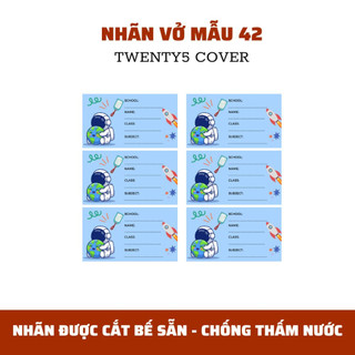 SET NHÃN VỞ THEO MẪU 40 -  49