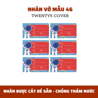 SET NHÃN VỞ THEO MẪU 40 -  49