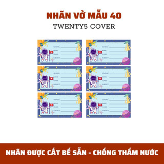 SET NHÃN VỞ THEO MẪU 40 -  49