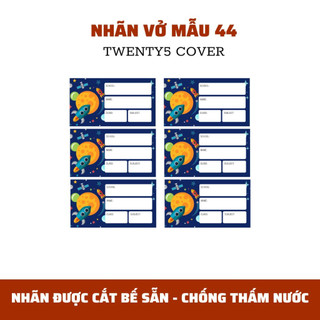 SET NHÃN VỞ THEO MẪU 40 -  49