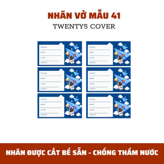 SET NHÃN VỞ THEO MẪU 40 -  49