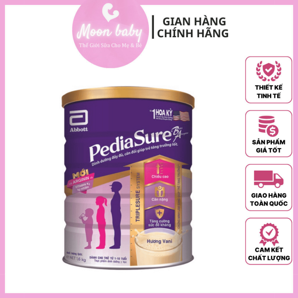 Sữa bột Pediasure 850g hương vani