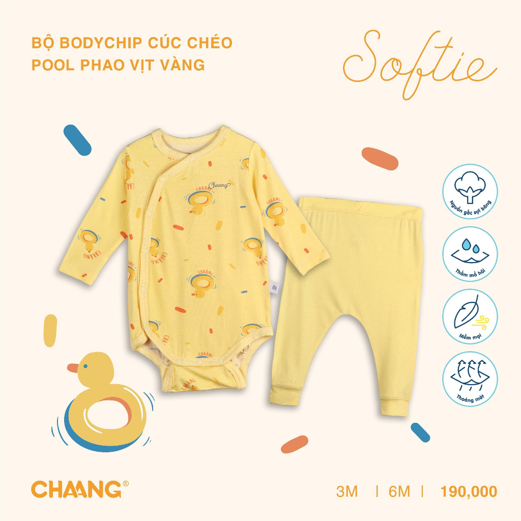 Chaang set 2 body chip Chaang cho bé sơ sinh SS23 hihistores