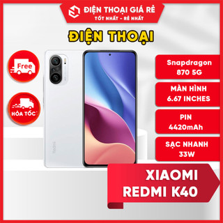 Điện Thoại Xiaomi Redmi K40 - RAM 8/128GB [Giá rẻ Sài Gòn, BH 3 tháng1 đổi 1 - Tặng dán màn]