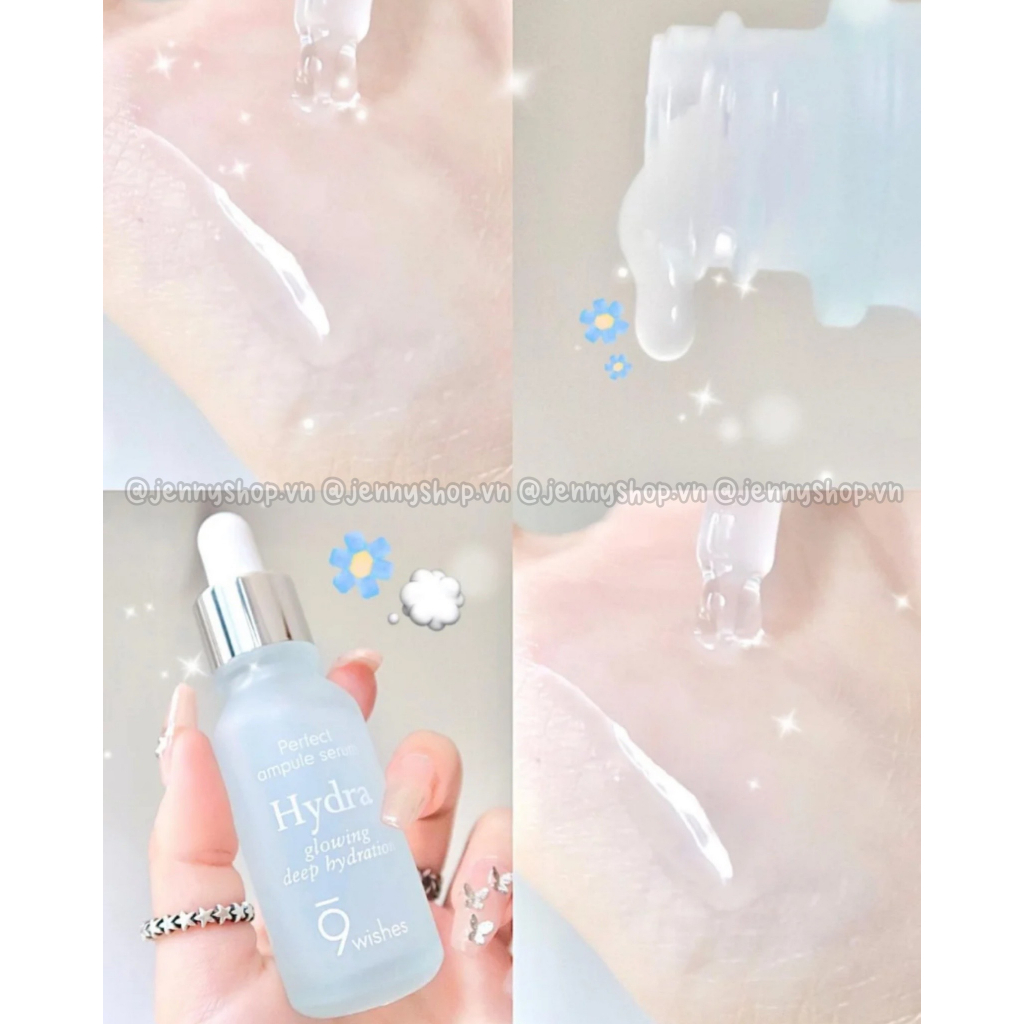 Tinh Chất Dưỡng 9 Wishes Hydra Glowing Deep Hydration Ampule Serum