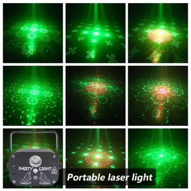 Đèn laser Party Light ánh sáng laze cảm ứng nhạc bay phòng sân khấu vũ trường - Cắm cổng USB - Hàng cao cấp | BigBuy360 - bigbuy360.vn