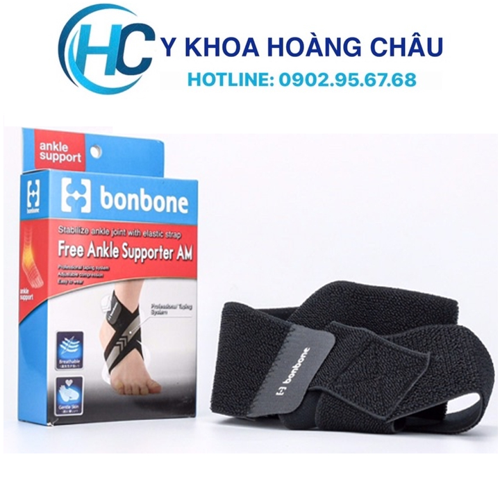 Đai cố định mắt cá chân Free Ankle Supporter Am BONBONE (100% Nhập Khẩu Nhật Bản)