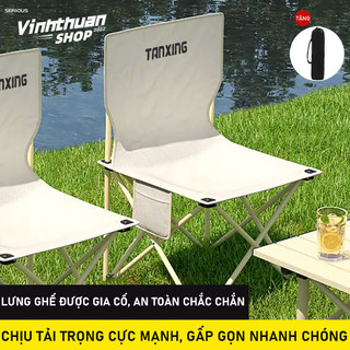 Ghế xếp tiện lợi ngoài trời Dễ dàng mang theo Câu cá vẽ tranh làm bài tập ngoài trời