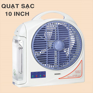 Quạt tích điện kèm đèn quạt sạc tích điện kentom kt9400 1 bình, 2 bình tích điện 8h