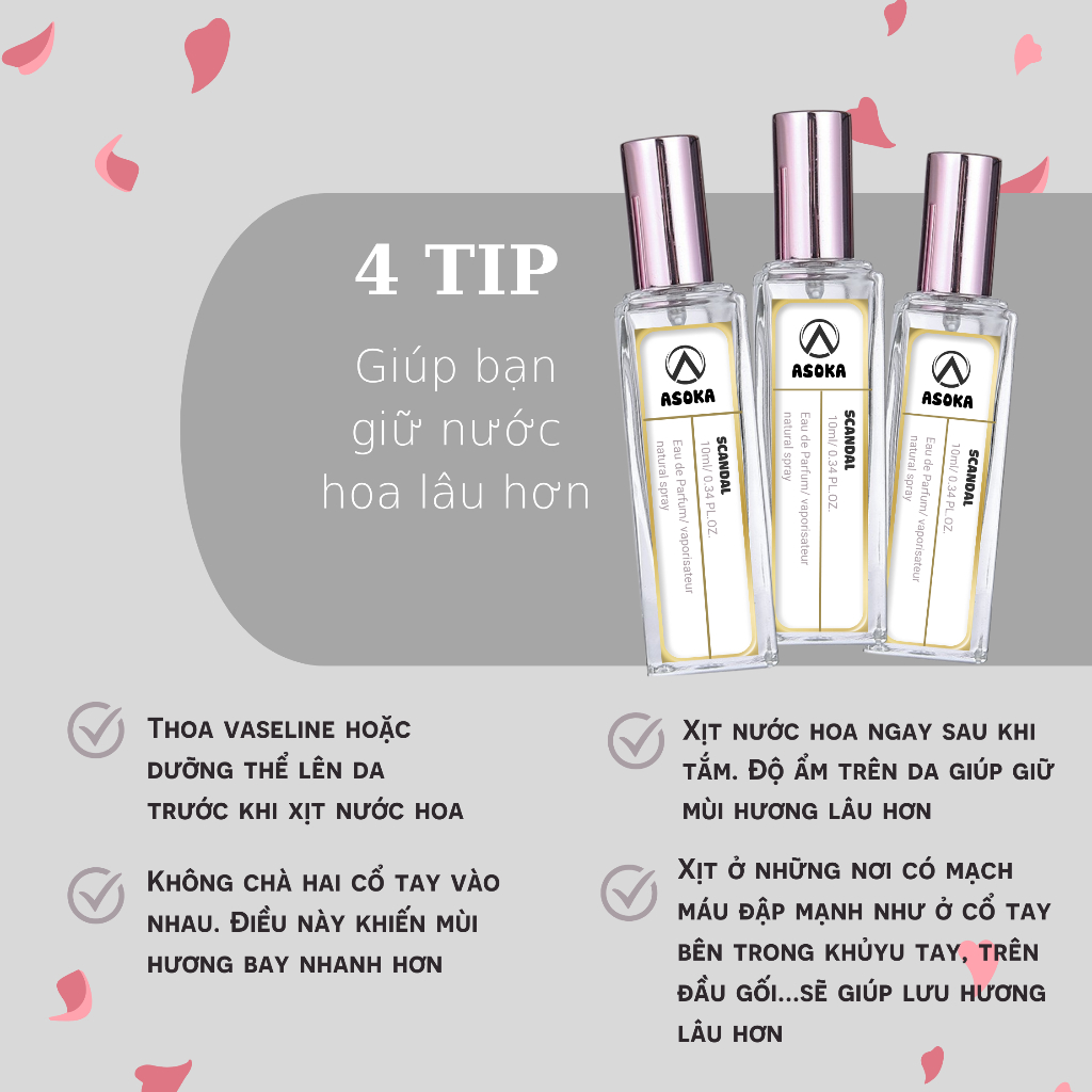 Nước hoa nữ SCANDAL EDP hương thơm ngọt ngào quyến rũ chiết 10ml chính hãng Asoka Shop | BigBuy360 - bigbuy360.vn