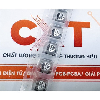 Tụ nhôm 10uf 25v 4x5.4mm