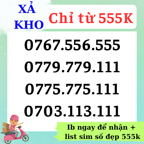 Sim mobi số đẹp, Sim Tam Hoa 777, 555, 222, 111, 000, Đầu số đẹp mobi 07, 077, 076 {Đăng ký chính chủ + Esim: Miễn Phí}
