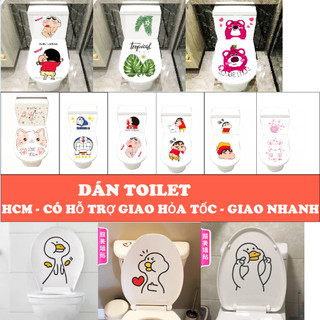 Decal dán trang trí TOILET - Dán bồn cầu - Trang trí nhà