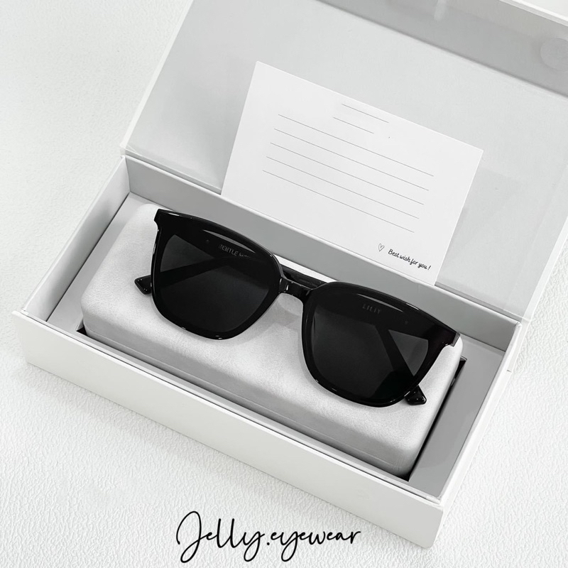 Kính râm GM LiLit 01 dáng vuông,kính mát tràn viền tròng màu chống UV400 Jelly eyewear