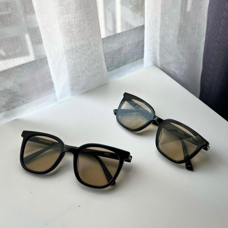 Kính râm GM LiLit 01 dáng vuông,kính mát tràn viền tròng màu chống UV400 Jelly eyewear