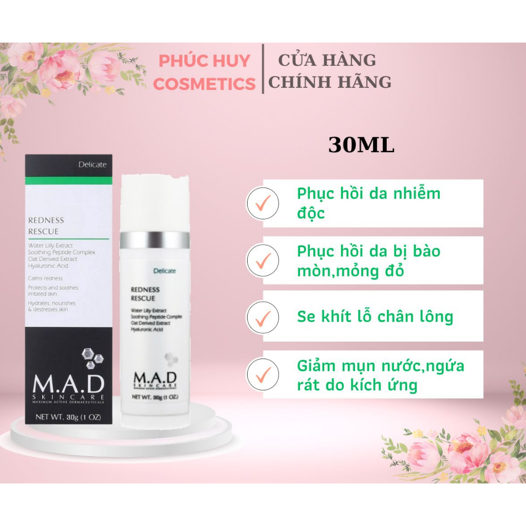 Serum tinh chất huyết thanh phục hồi da M.A.D skincare 30ml